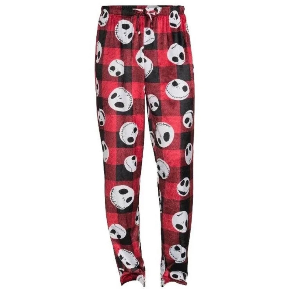 NWOT Buffalo Plaid Jack Skellington Nightmare B4 Christmas Loungers -Size XXL